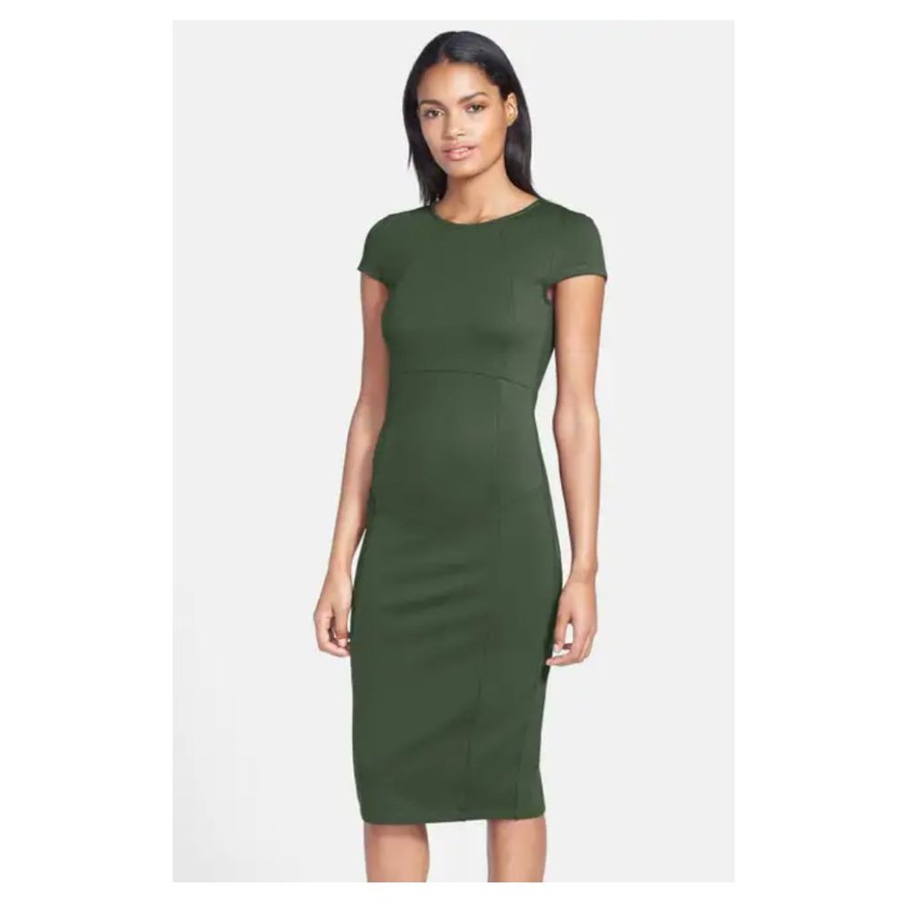 Forrest Green Pencil Cocktail Dress